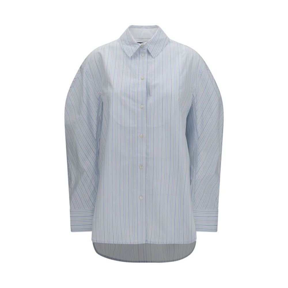 Jacquemus Blue Cotton Dress Women's Shirt